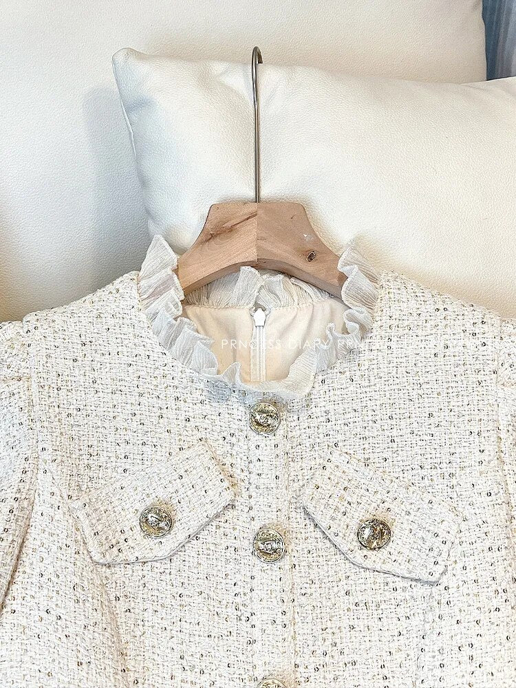 Elegant Tweed Jacket Dress