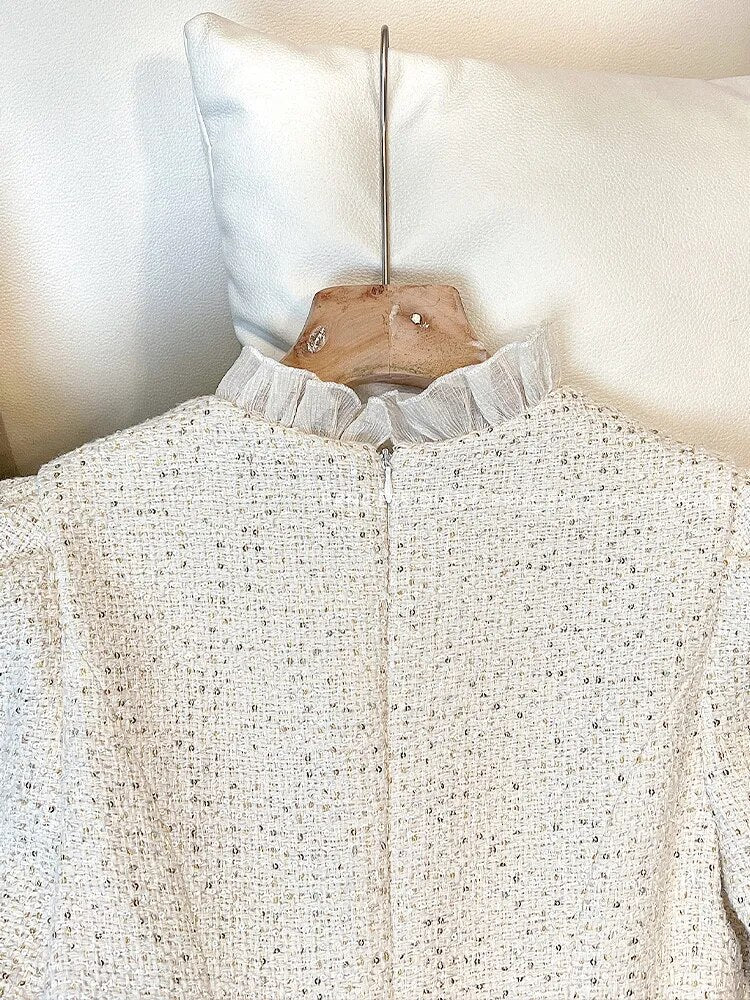 Elegant Tweed Jacket Dress