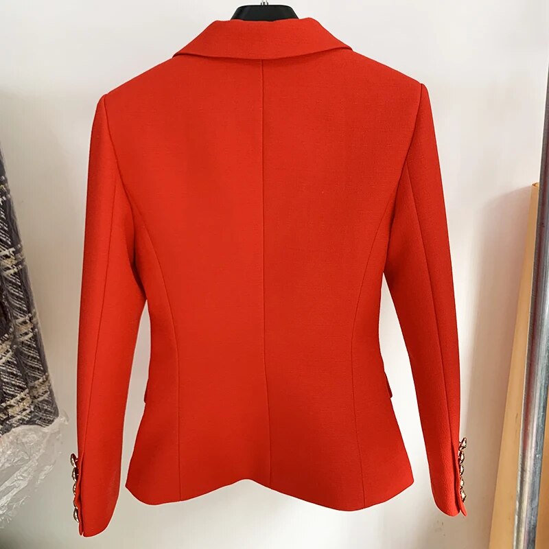 Women's Classic Double Breasted Slim Fit Blazer