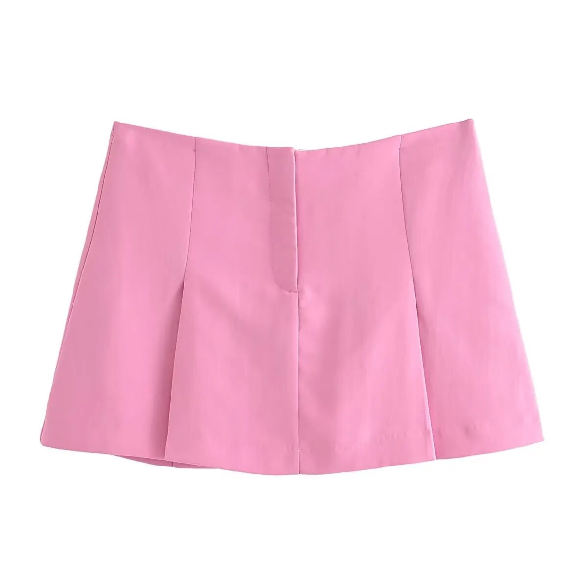 Smart Pink Blazer  Pleated Miniskirt Two-piece Set