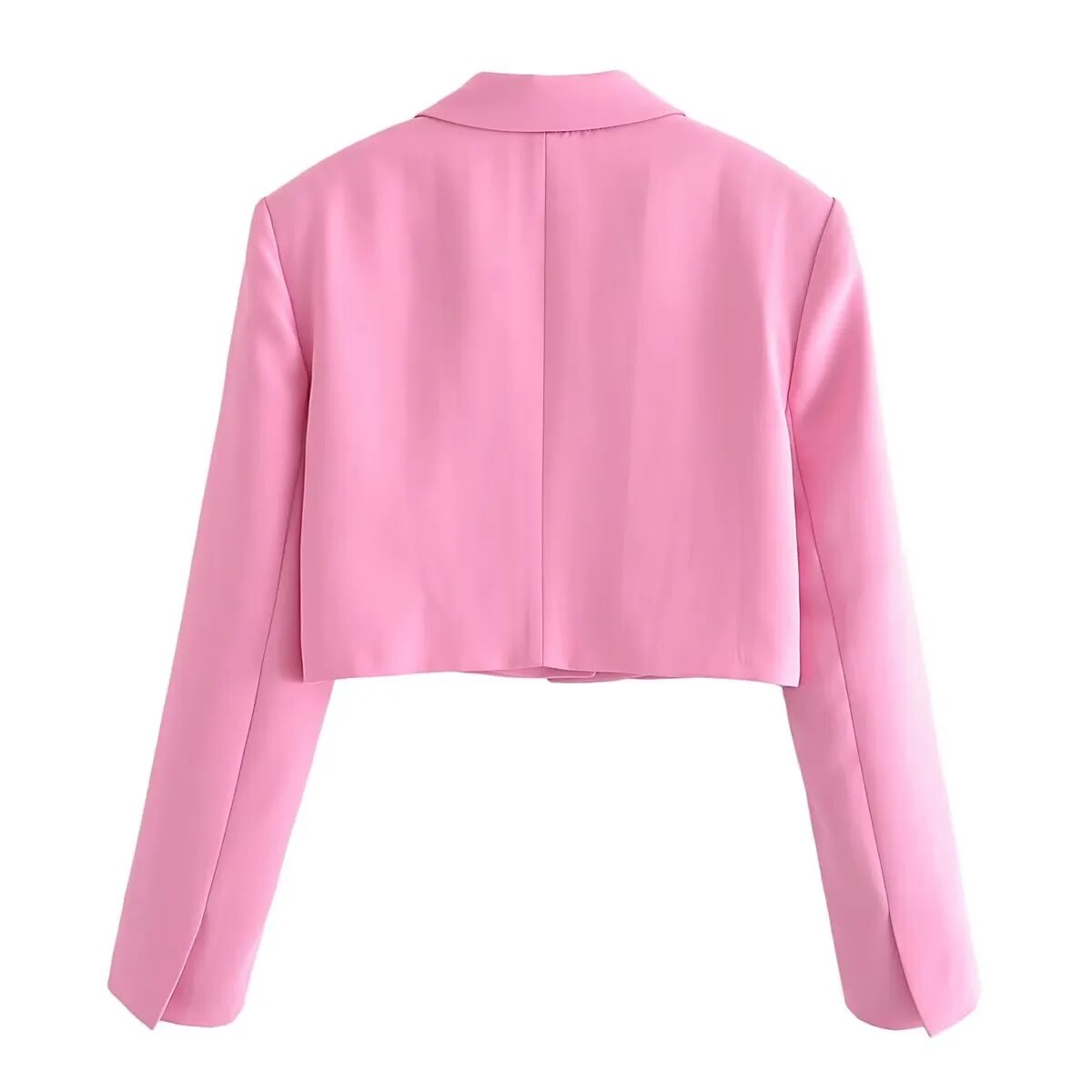 Smart Pink Blazer  Pleated Miniskirt Two-piece Set
