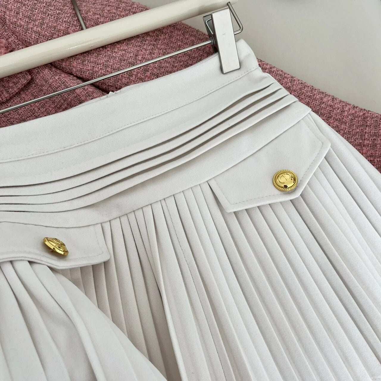 Pleated Vintage Mini Skirt