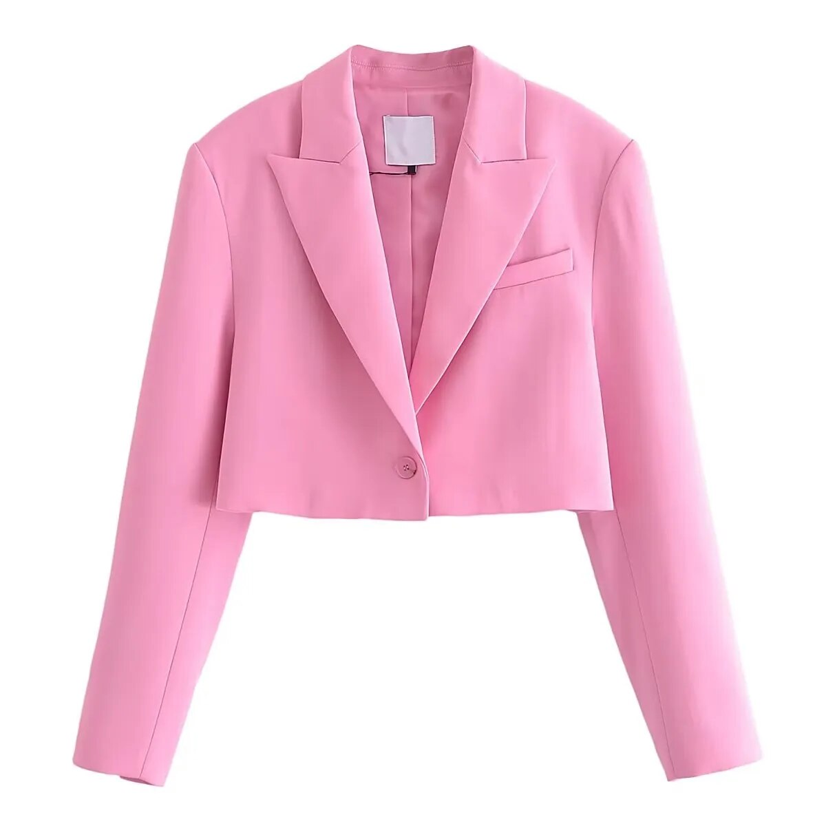 Smart Pink Blazer  Pleated Miniskirt Two-piece Set